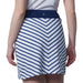 Daily Sports Ladies Salerno Skort with Diagonal Blue Strips with on a White background