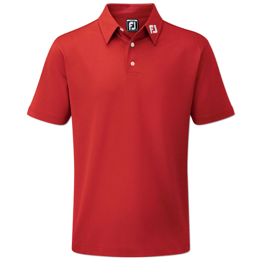 FootJoy Junior Solid Pique Polo Shirt in Red