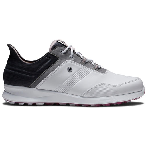 FootJoy Ladies 2023 Stratos Golf Shoes in White, Black and Pink