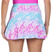 IBKUL Jesse Print Swing Skort in Hot Pink and Turquoise