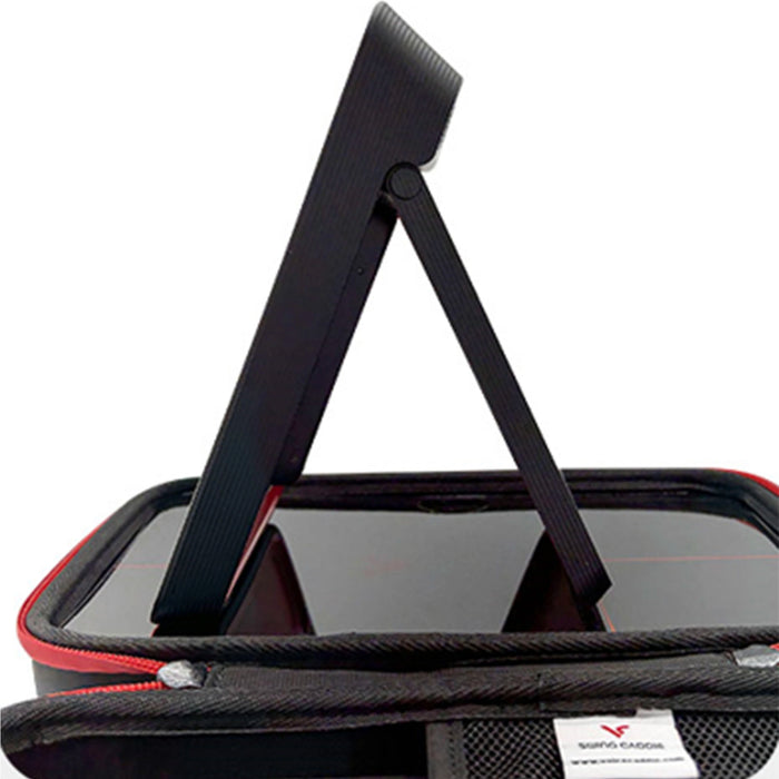 Swing Caddies SC4 pouch in black with a red zipper