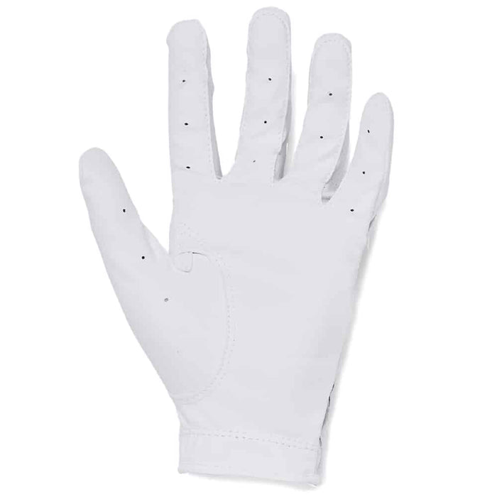 Under Armour 22 Junior Iso-Chill Golf Glove White Metallic Silver Palm