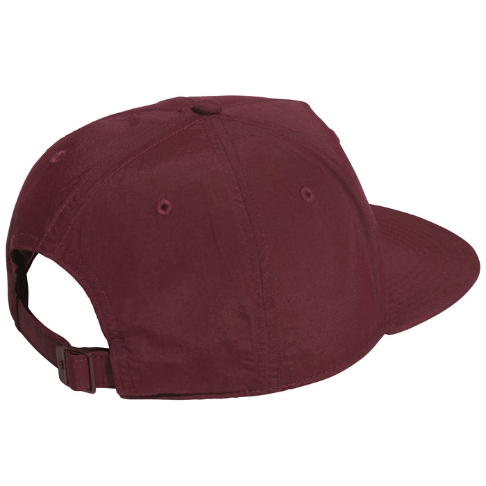 adidas 2026 5 Panel Crinkled Nylon Cap - Maroon