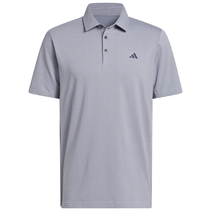 adidas 2026 Performance Textured Polo Shirt - White/Collegiate Navy