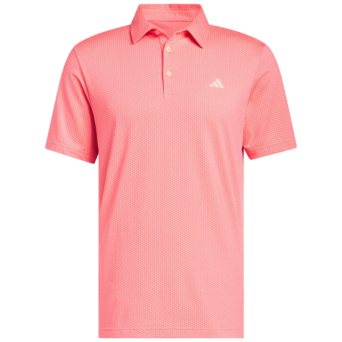 adidas 2026 Performance Textured Print Polo Shirt - Frozen Turbo/Solar Turbo