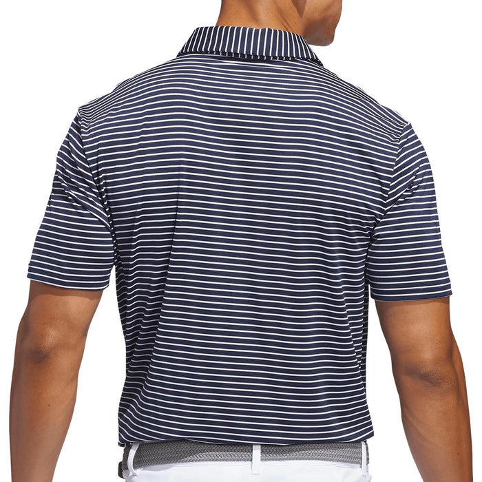 adidas 2026 Performance Two-Colour Stripe Polo Shirt - Collegiate Navy/White