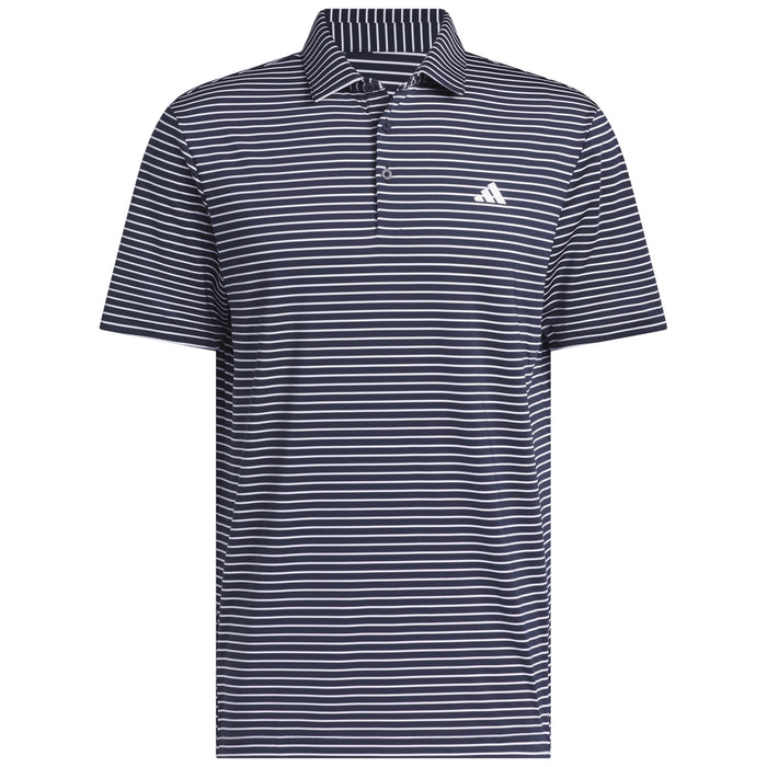 adidas 2026 Performance Two-Colour Stripe Polo Shirt - Collegiate Navy/White