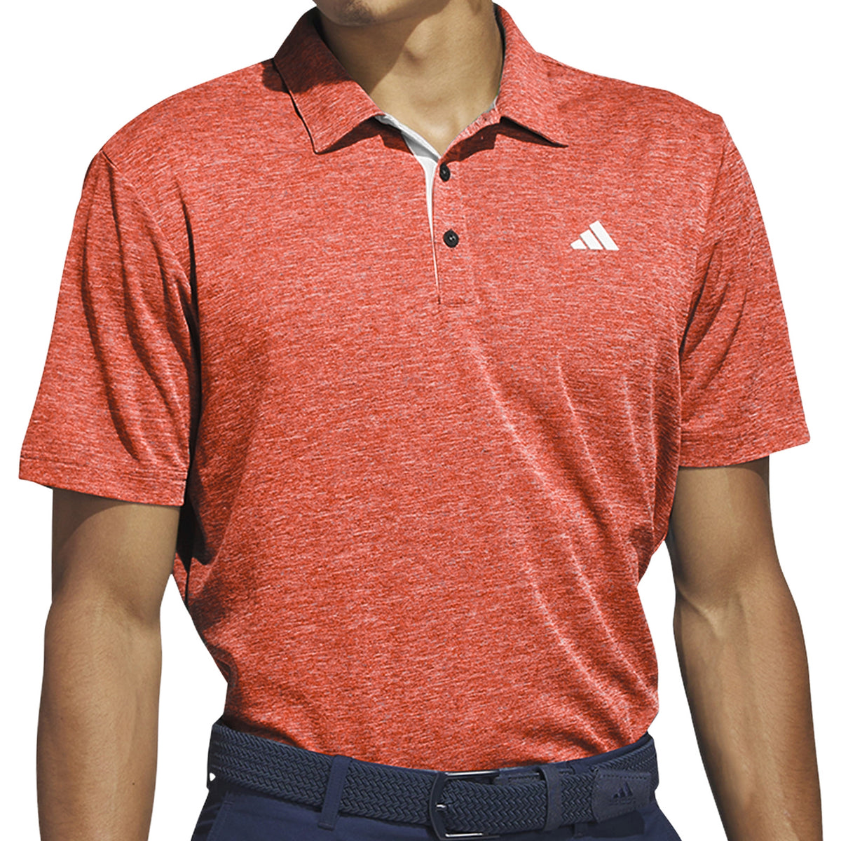 Adidas men's drive cheap novelty heather golf polo