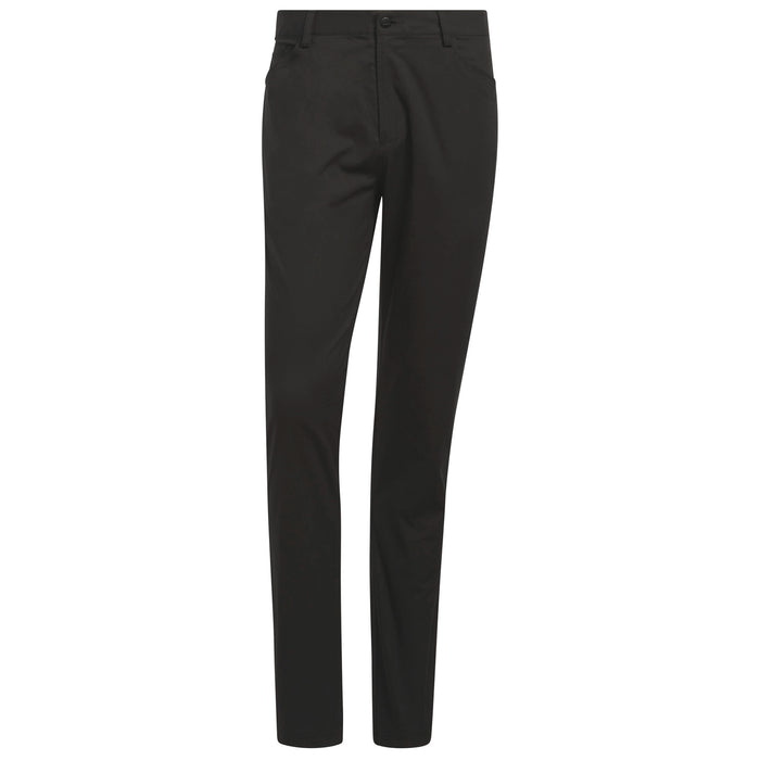 adidas Go-to 5-Pocket Golf Pants in Black stretch material with tapered legs