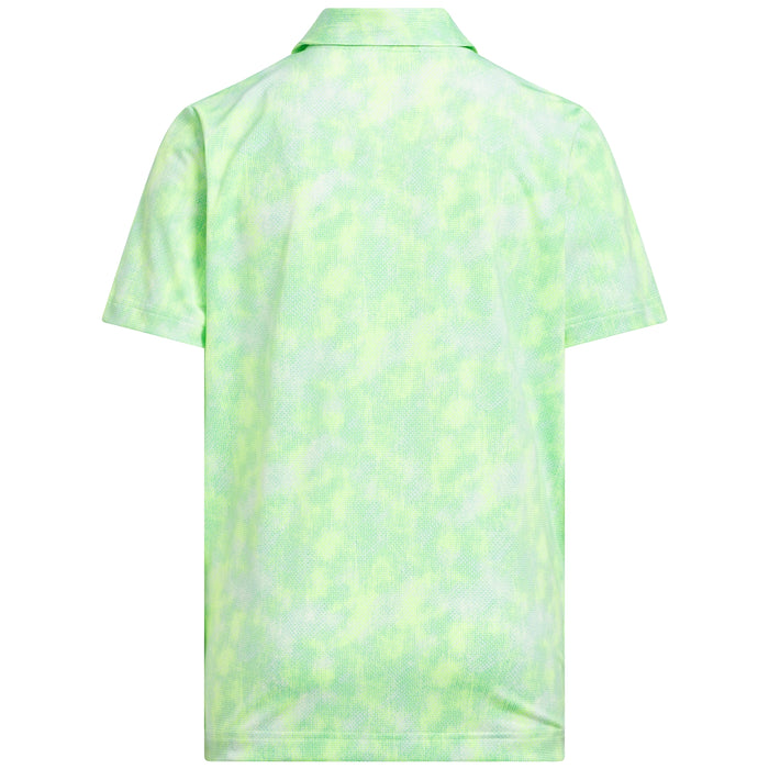 adidas Junior Boys 2025 Performance Textured Print Polo Shirt