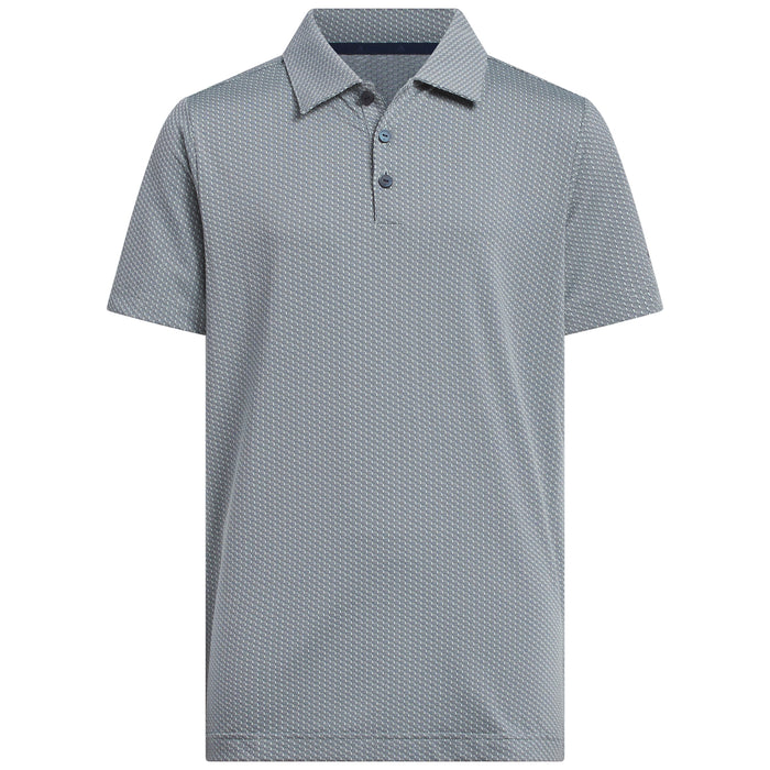 adidas Junior Boys 2026 Textured Short Sleeve Polo Shirt