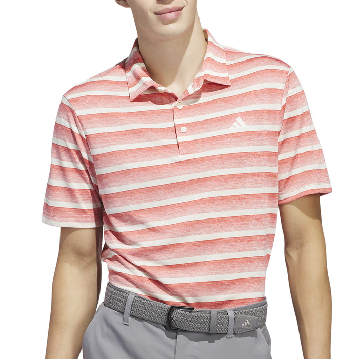 adidas Two Colour Stripe Polo Shirt
