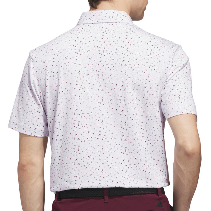 adidas 2026 Ultimate365+ Climacool Butterspun Break Out Print Polo Shirt - Frozen Purple