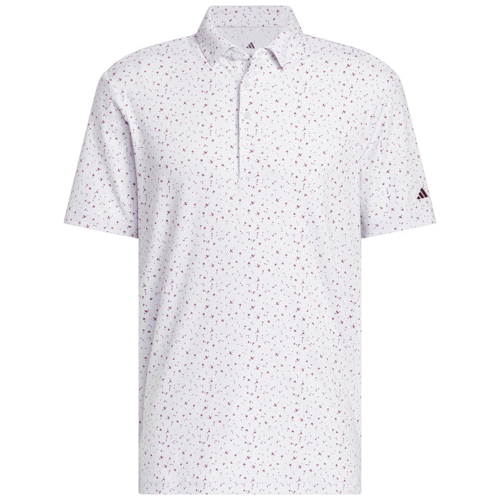 adidas 2026 Ultimate365+ Climacool Butterspun Break Out Print Polo Shirt - Frozen Purple
