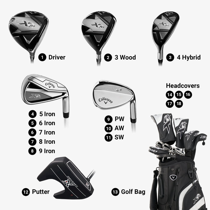 Callaway XR 26 Premium Beginner Package Set - Steel RH