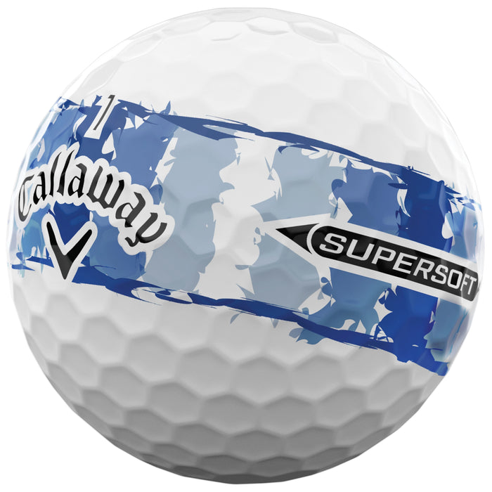 Callaway 2026 LE SuperSoft Distressed Stripe Golf Balls