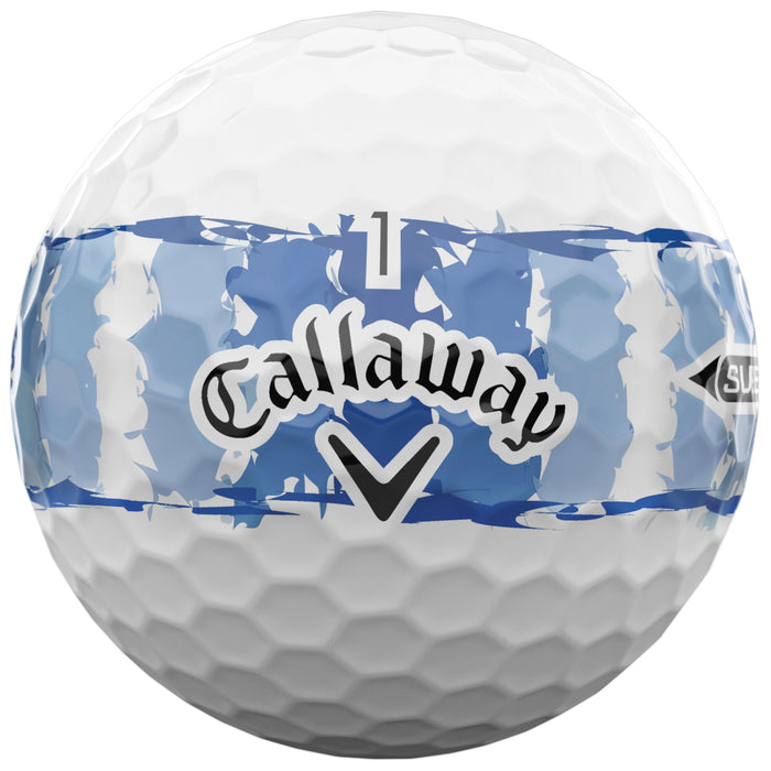 Callaway 2026 LE SuperSoft Distressed Stripe Golf Balls