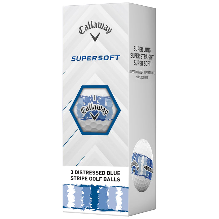 Callaway 2026 LE SuperSoft Distressed Stripe Golf Balls