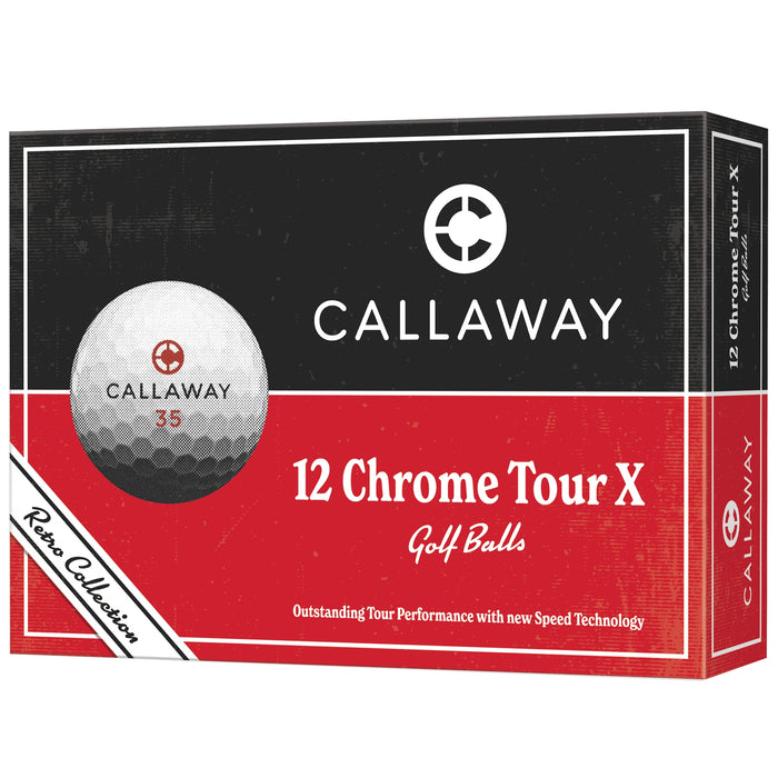 Callaway 2026 LE Chrome Tour X Retro Golf Balls