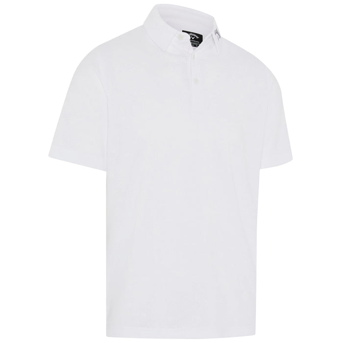 Callaway 2027 Odyssey Ventilated Jacquard Polo Shirt - Bright White