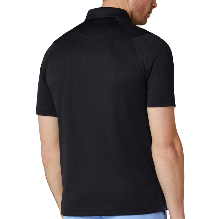 Callaway 2026 Odyssey Ventilated Jacquard Polo Shirt - Caviar