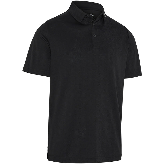 Callaway 2026 Odyssey Ventilated Jacquard Polo Shirt - Caviar
