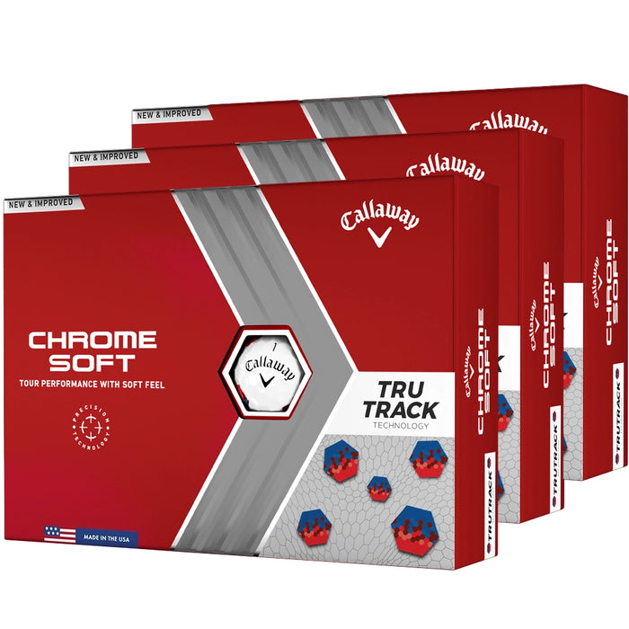 Callaway 2023 Chrome Soft Tru Track Golf Balls (3-Pack)