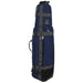 Club Glove Last Bag Collegiate Travel Cover with Stiff Arm in Navy with Grey Straps