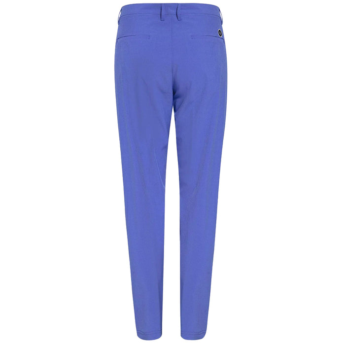 Cross Ladies Style It Chino Pants in Amparo Blue. Features belt loops and slim leg plus two back pockets