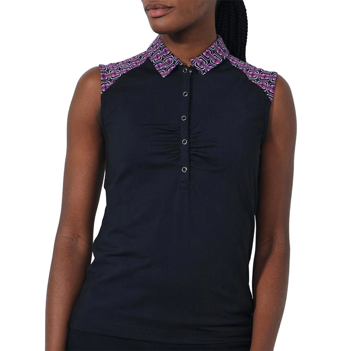 Daily Sports Ladies 2025 Gathered Sleeveless Polo Shirt