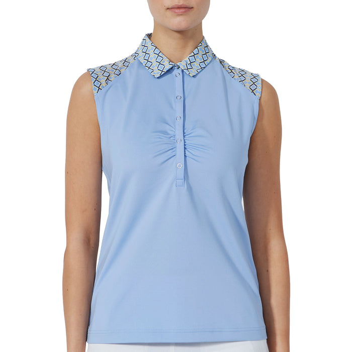 Daily Sports Ladies 2025 Gathered Sleeveless Polo Shirt