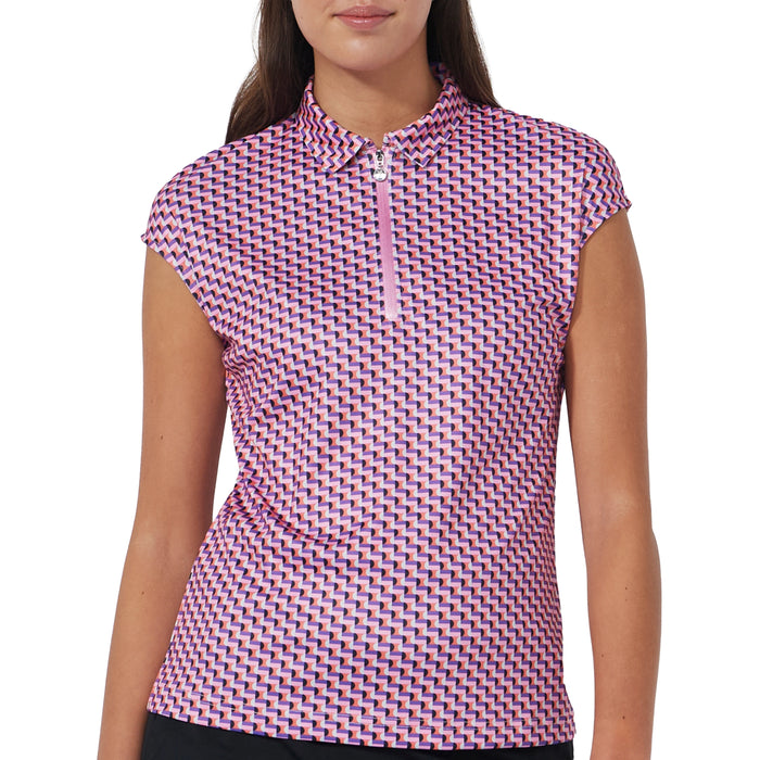 Daily Sports Ladies 2025 Printed Cap Sleeve Polo Shirt