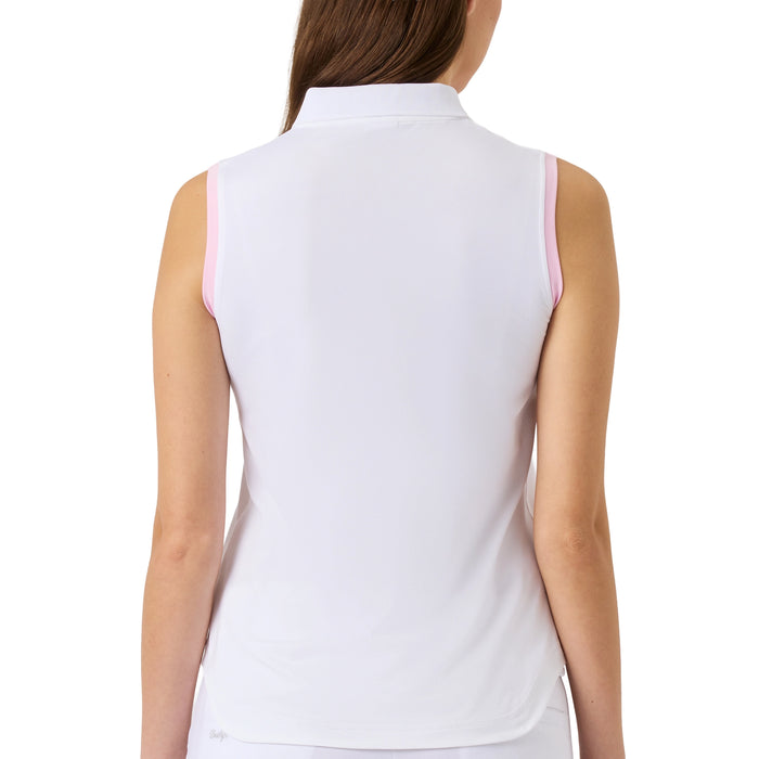 Daily Sports Ladies 2026 Argyle Sleeveless Polo Shirt