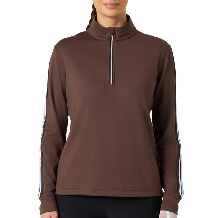 Daily Sports Ladies 2026 Peach Half-Zip Pullover - Brownie