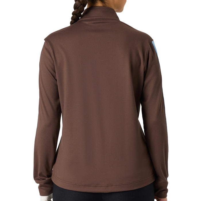 Daily Sports Ladies 2026 Peach Half-Zip Pullover - Brownie