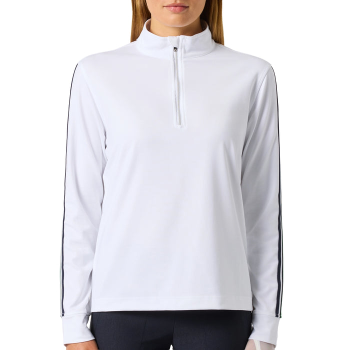 Daily Sports Ladies 2026 Peach Quarter-Zip Pullover - White
