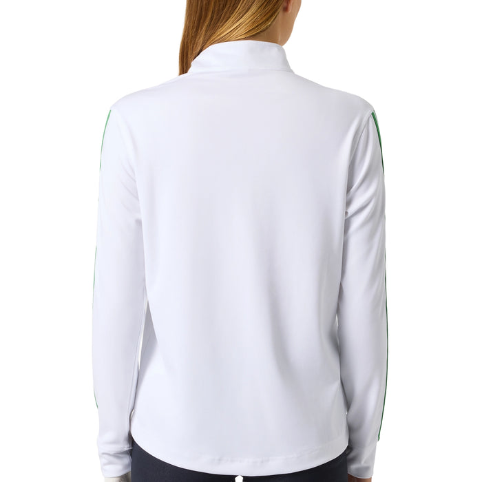 Daily Sports Ladies 2026 Peach Quarter-Zip Pullover - White