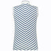 Daily Sports Ladies Salerno Sleeveless Polo Shirt with Diagonal Blue Strips with on a White background