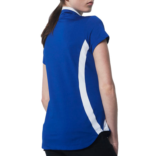 Daily Sports Ladies Vichy Polo Shirt in Spectrum Blue