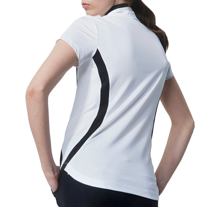 Daily Sports Ladies Vichy Polo Shirt in White