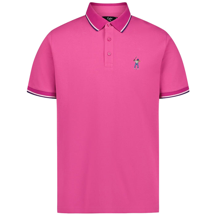 Eastside Golf 2026 Tip Pique Polo Shirt - Fuschia