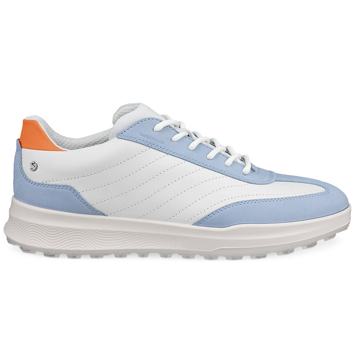 ECCO Ladies 2026 Street Vibe Golf Shoes - Dusty Blue/White/Ibis