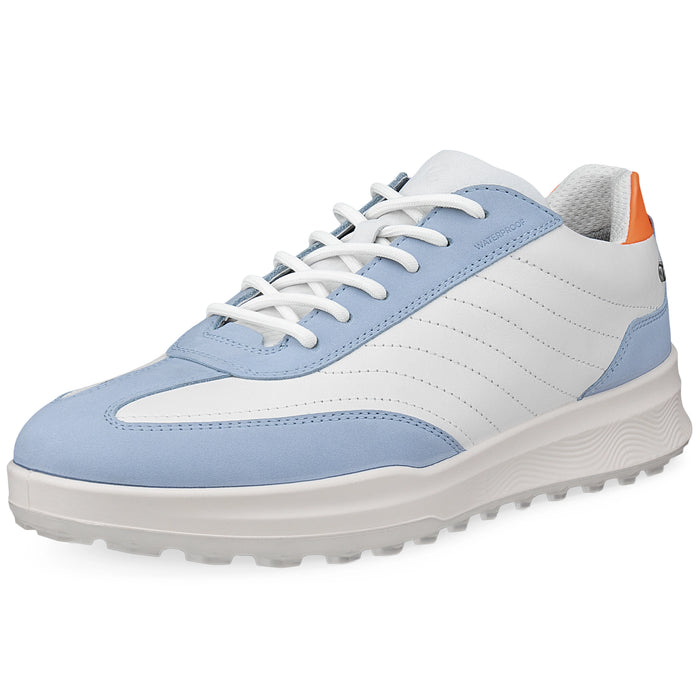 ECCO Ladies 2026 Street Vibe Golf Shoes - Dusty Blue/White/Ibis