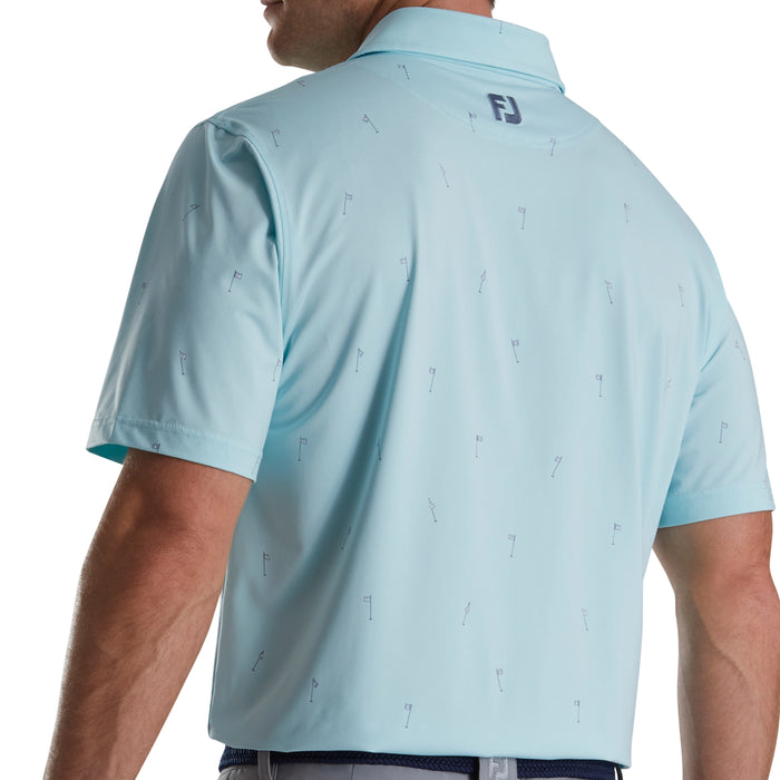 FootJoy 18 Holes Lisle Self Collar Polo Shirt