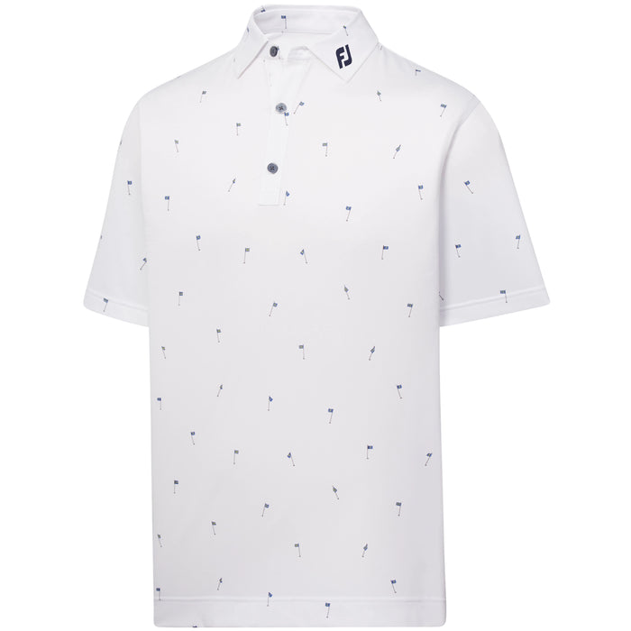 FootJoy 18 Holes Lisle Self Collar Polo Shirt