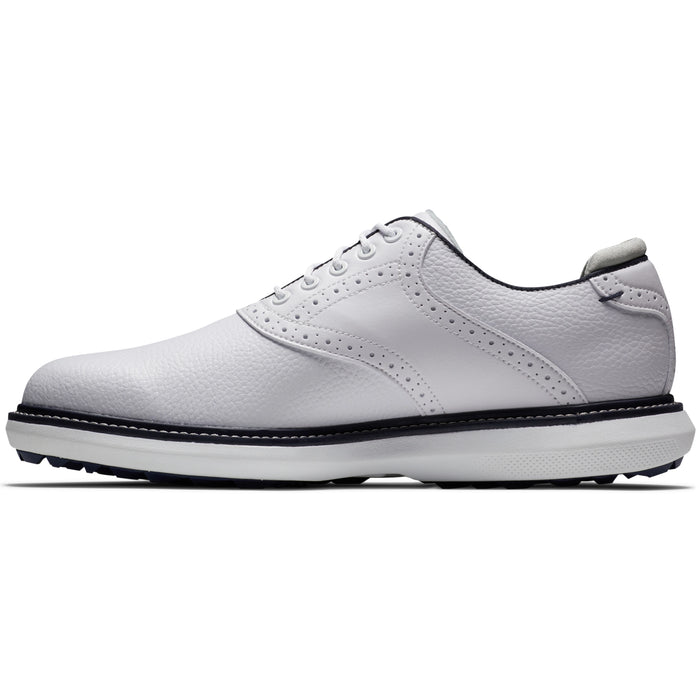 FootJoy 2023 Traditions Golf Shoes in White/Navy