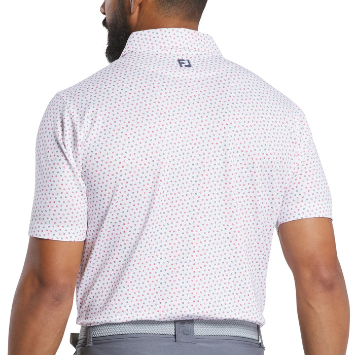 FootJoy 2025 Bounce Print Pique Polo Shirt