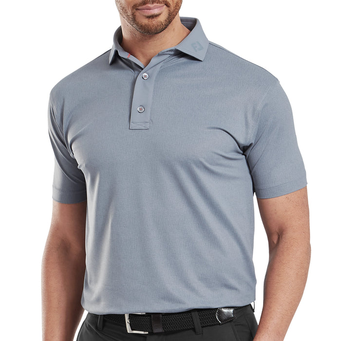 FootJoy 2025 Etched Texture Print Lisle Polo Shirt