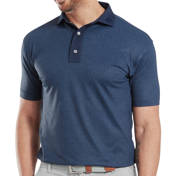 FootJoy 2025 Etched Texture Print Lisle Polo Shirt
