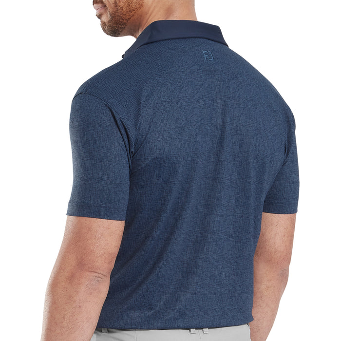 FootJoy 2025 Etched Texture Print Lisle Polo Shirt